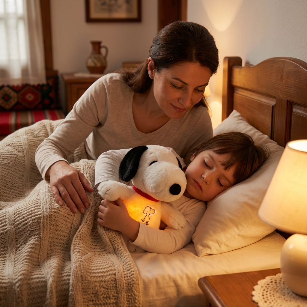 Успокояваща Дишаща Плюшена Играчка – Антистрес Компаньон за Сън за Деца и Възрастни