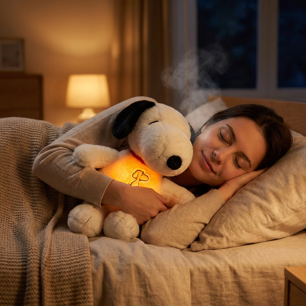 Успокояваща Дишаща Плюшена Играчка – Антистрес Компаньон за Сън за Деца и Възрастни